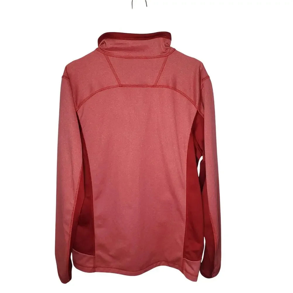 The North Face Tenacious Cinder Full Zip Fleece Jacket Men's M Red Burgundy